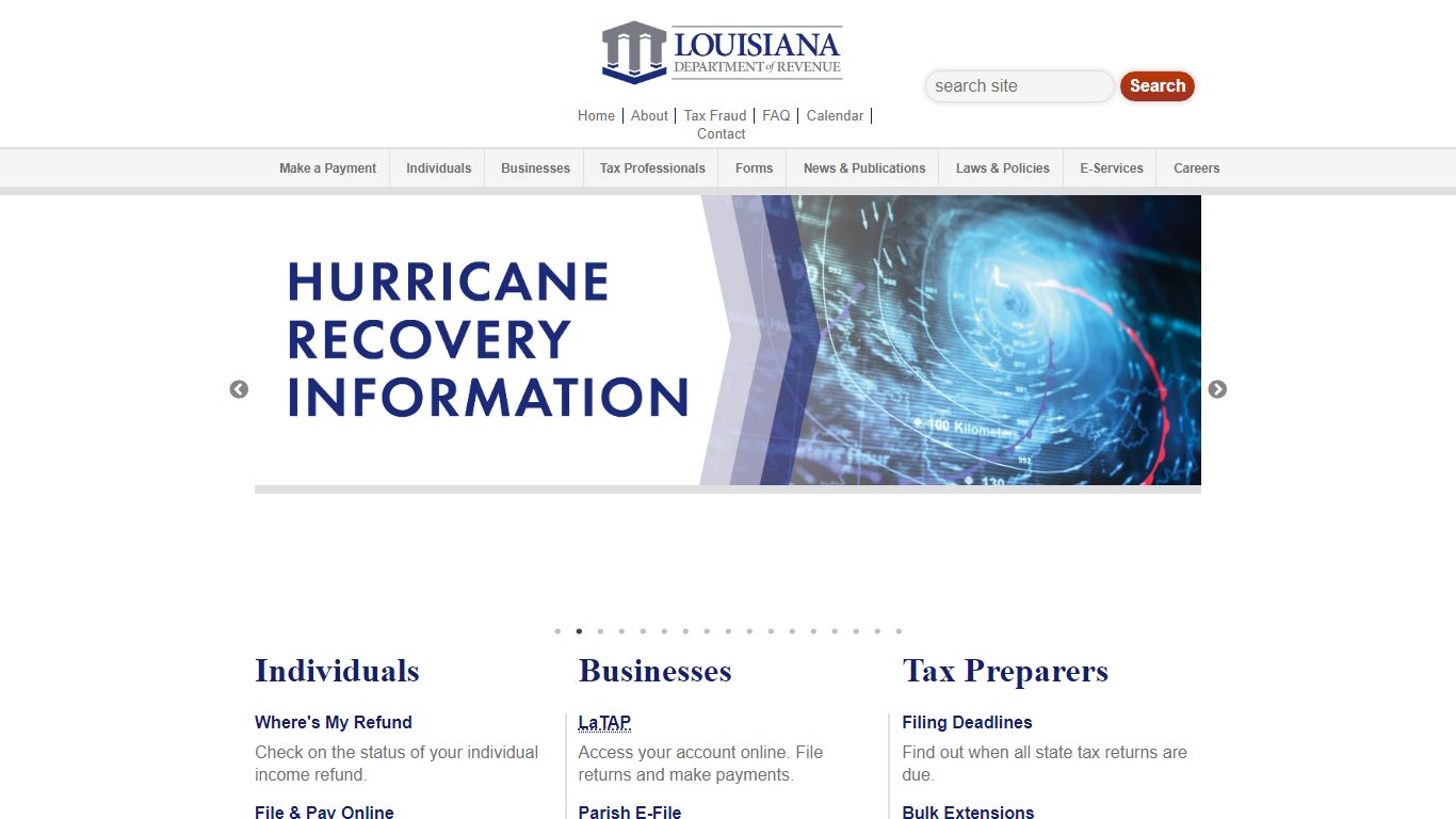 Home Page - Louisiana Department of Revenue